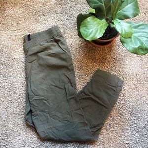 Olive Green elastic Pants
